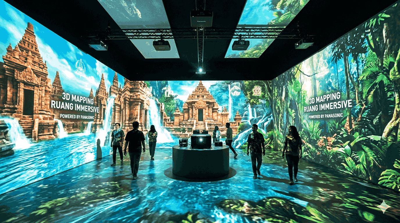 gambar 3D Mapping ruang Immersife